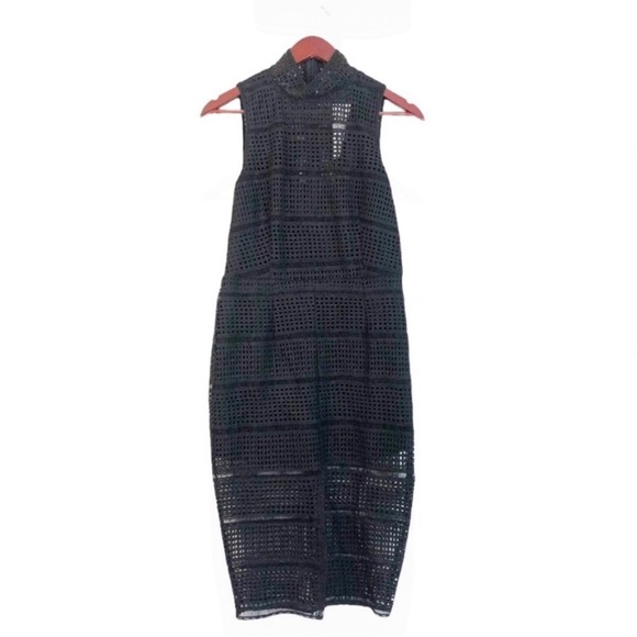 Dance & Marvel Black Lace Short Sleeve Dress - Picture 5 of 15